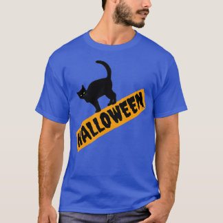 Halloween Niedliche Schwarzkatze T-Shirt