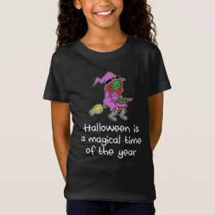 Halloween Niedlicher Cartoon Hexe T-Shirt