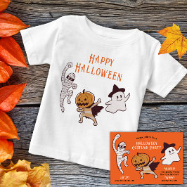 Halloween Niedlicher Geist, Mama, Kürbismonster Baby T-shirt
