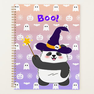 Halloween Niedliches Baby Panda Hexe Magic Wand Planer