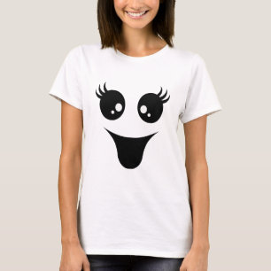 Halloween - niedliches Geist-Gesicht T-Shirt