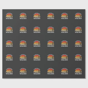 Halloween niemals zu früh Vintage-Sonnenuntergang Geschenkpapier