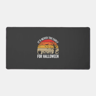 Halloween niemals zu früh Vintage-Sonnenuntergang Schreibtischunterlage