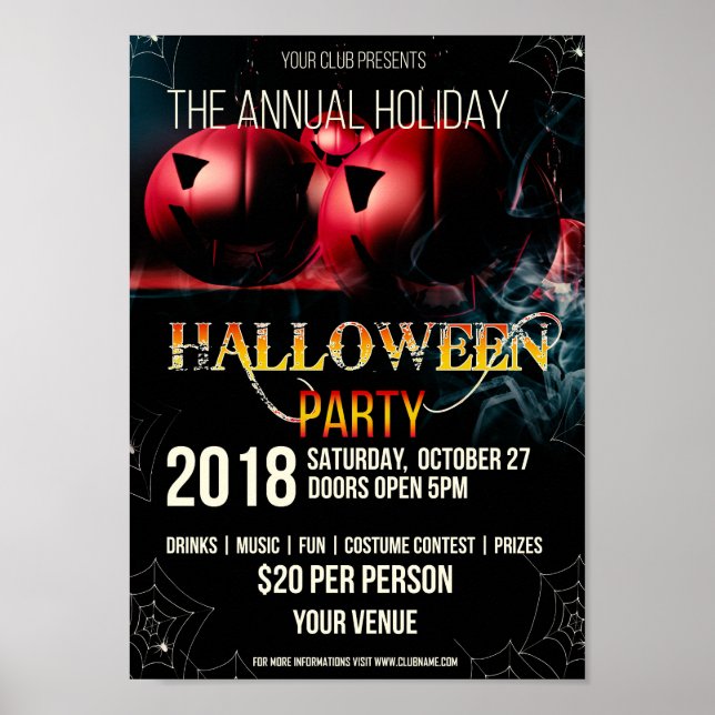 Halloween Night Flyer Poster (Vorne)