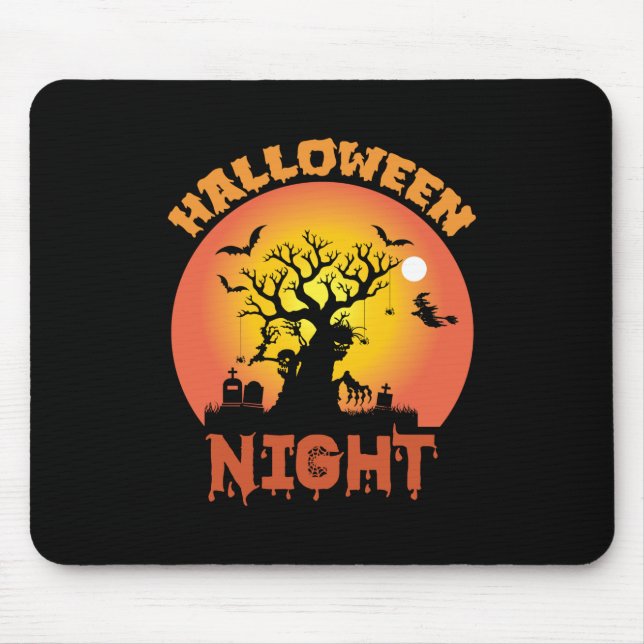 Halloween Night Geburtstag Mousepad (Vorne)