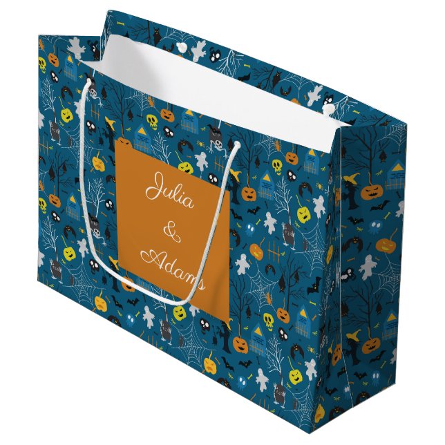 Halloween Night-Geschenktasche Große Geschenktüte (Vorderseite Schrägansicht)