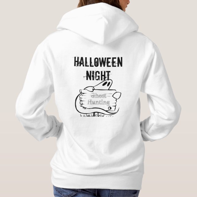 Halloween Night Ghost Hunting Hooded Sweatshirt (Rückseite)