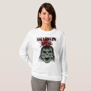 Halloween Night Ghoul Long Sleeve T - Shirt