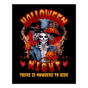 Halloween Night gibt es nirgendwo zu verbergen Poster