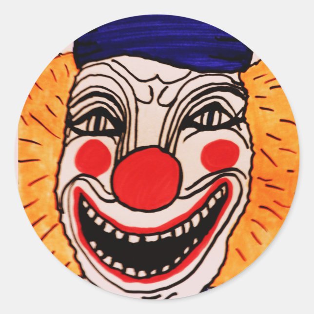 HALLOWEEN NIGHT GRUSELIGER CLOWN Aufkleber (Vorderseite)