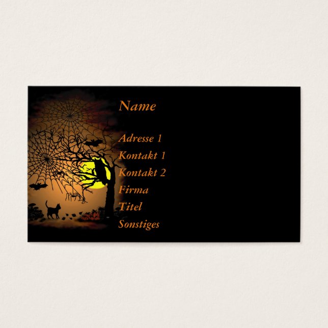 Halloween Night, Happy Halloween ! (Vorderseite)