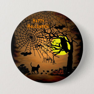 Halloween Night, Happy Halloween ! Button