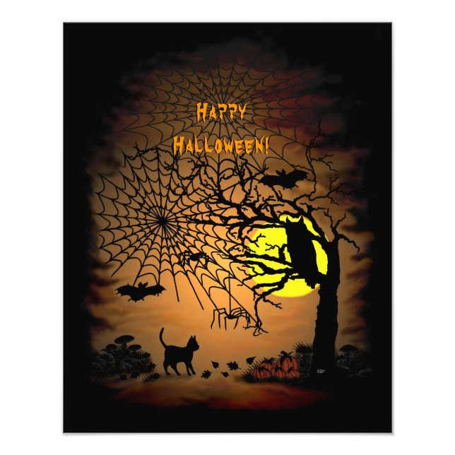 Halloween Night, Happy Halloween ! Fotodruck (Vorne)