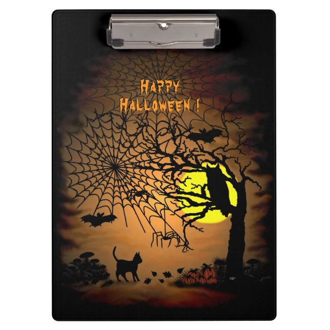 Halloween Night, Happy Halloween ! Klemmbrett (Vorderseite)