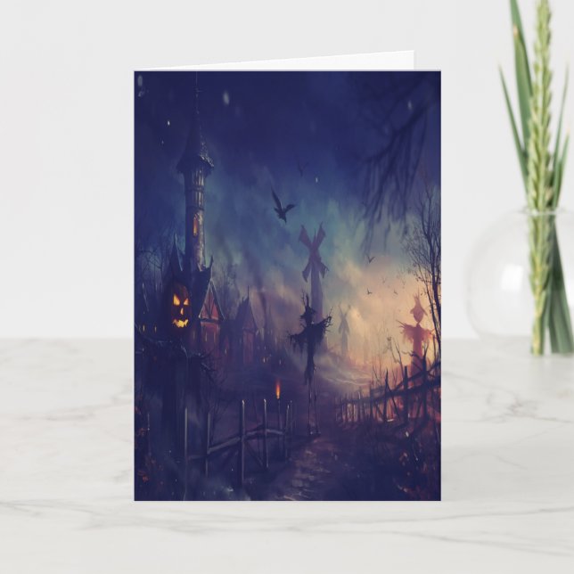 Halloween Night Karte (Vorderseite)
