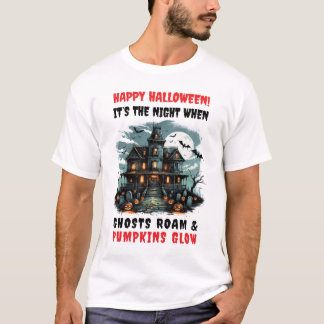 Halloween Night Men White T-Shirt