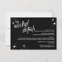 Halloween Night of the Living Wed Wedding Card