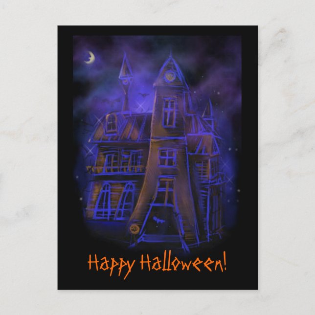 Halloween Night Postkarte (Vorderseite)