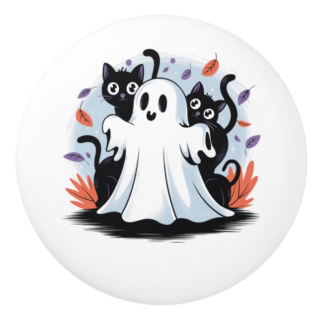 Halloween Night Prowl Keramikknauf (Vorderseite)