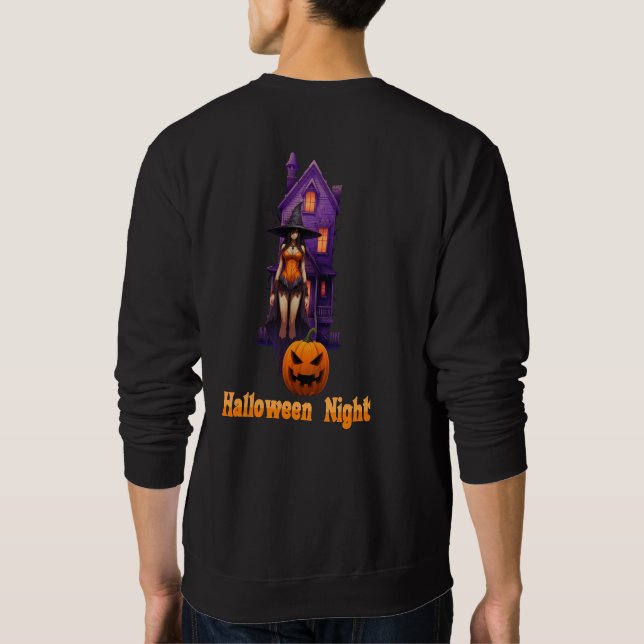 Halloween Night (Spuk Haus) Sweatshirt (Rückseite)