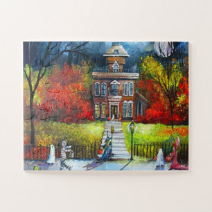 Halloween Night Trick oder Treat Parade Fun Puzzle