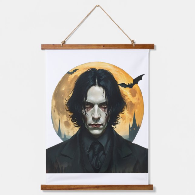 Halloween Night - Vampire Rising Wandteppich Mit Holzrahmen (Vorderseite)