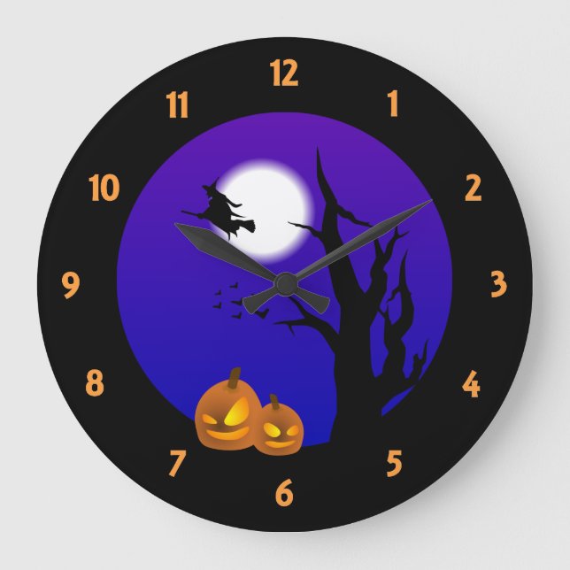 Halloween Night Wall Uhr (Vorderseite)