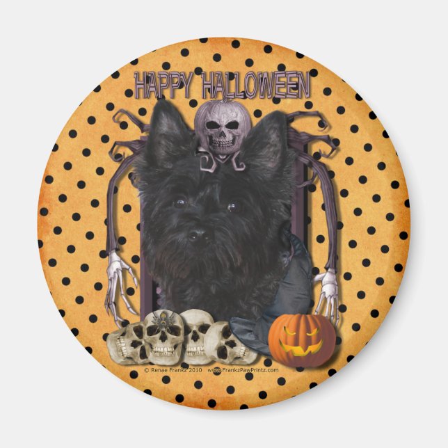 Halloween Nightmare - Cairn Terrier - Rosco Magnet (Vorne)