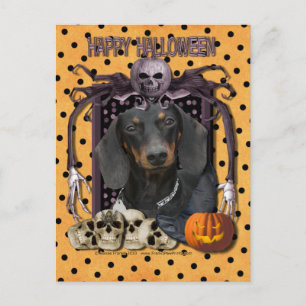 Halloween Nightmare - Dackel - Winston Postkarte