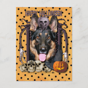 Halloween Nightmare - German Shepherd - Kuno Postkarte