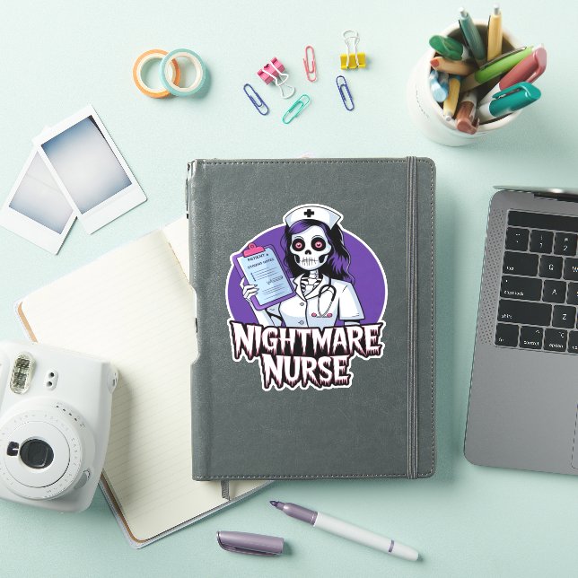 Halloween Nightmare Nurse Classic T - Shirt Aufkleber (iPad Hülle)