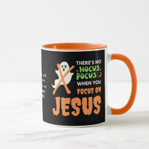 Halloween NO HOCUS POCUS Christlich Tasse