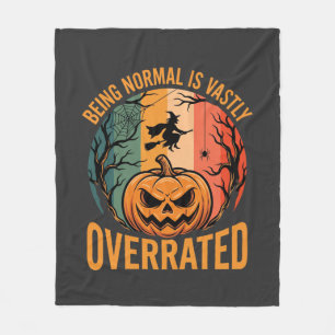 Halloween Normal zu sein ist weit unterschätzt Hex Fleecedecke