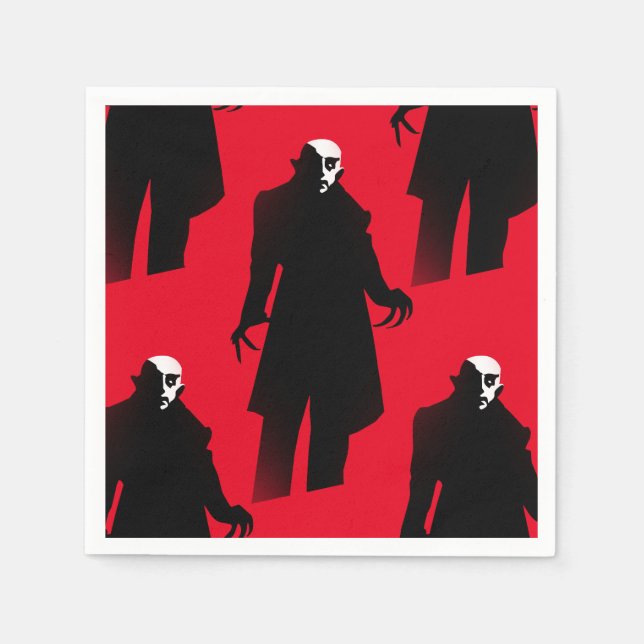 Halloween Nosferatu Papierservietten (Vorderseite)