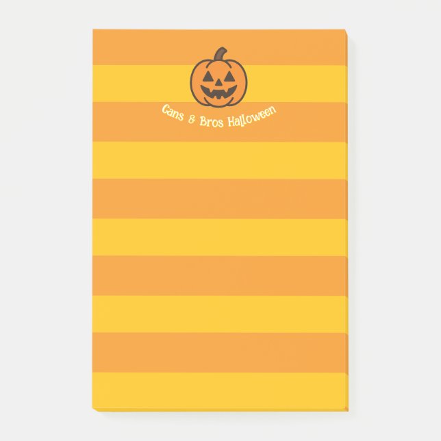 Halloween-Note Post-it Klebezettel (Vorderseite)