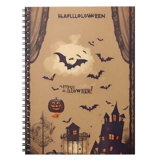 halloween Notebook Notizblock (Vorderseite)