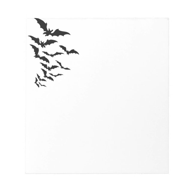 Halloween Notepad Bats Notizblock (Vorderseite)