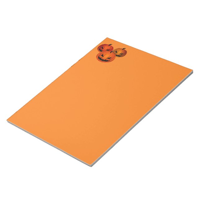 Halloween Notepad-Beängstigende Pumpkins Notizblock (angewinkelt)