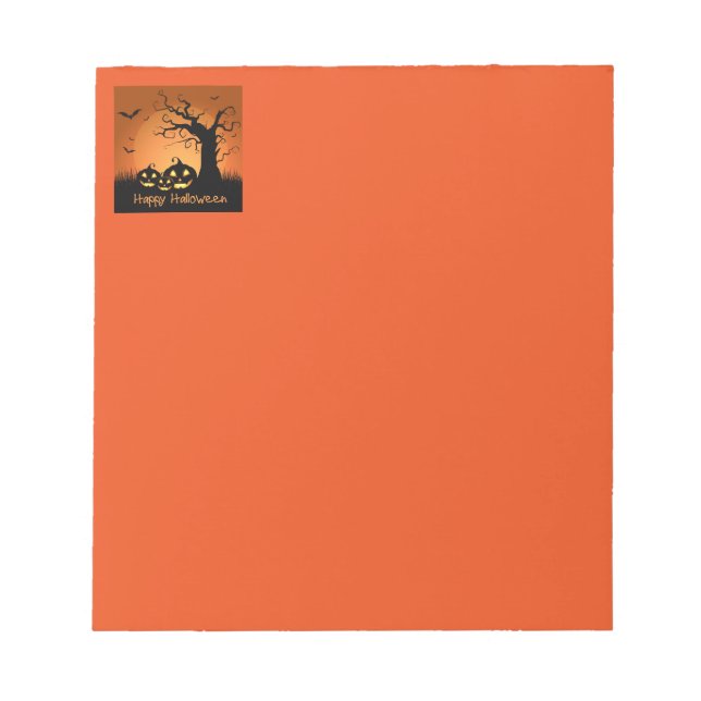 Halloween Notepad Notizblock (Vorderseite)