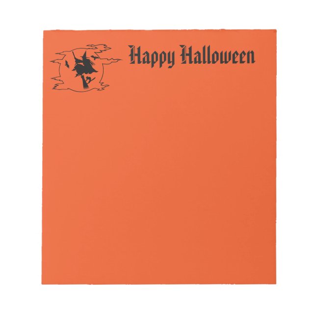 Halloween Notepad Notizblock (Vorderseite)