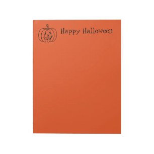 Halloween Notepad Pumpkin Notizblock