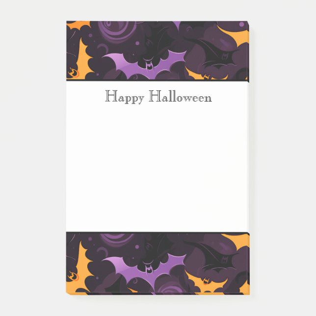 Halloween-Notes Post-it Klebezettel (Vorderseite)