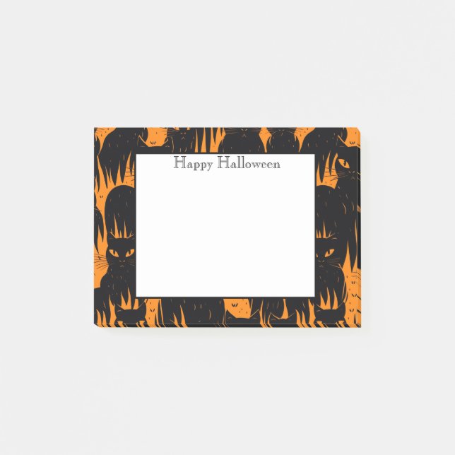 Halloween-Notizen Post-it Klebezettel (Vorderseite)