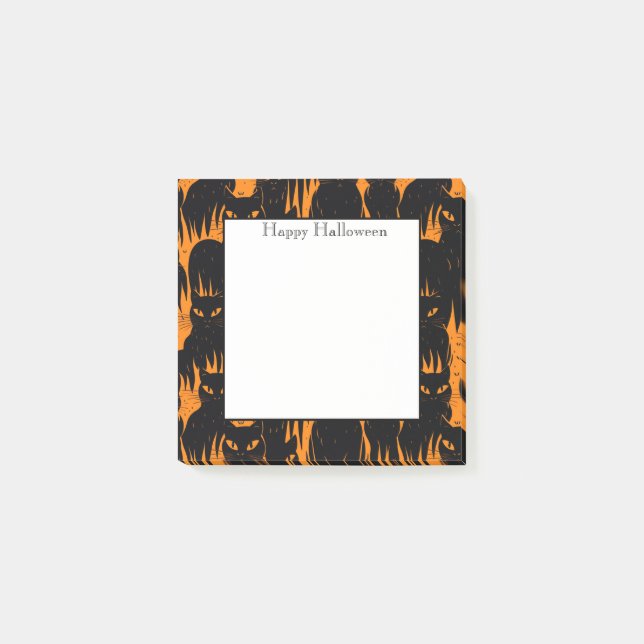 Halloween-Notizen Post-it Klebezettel (Vorderseite)
