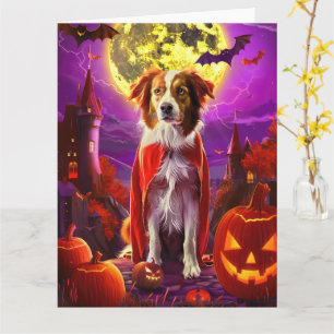 Halloween Nova Scotia Duck Toller Vampire Pumpkin Karte