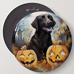 Halloween Nova Scotia mit Pumpkins Beängstigend Button