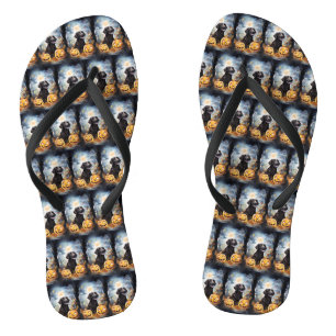 Halloween Nova Scotia mit Pumpkins Beängstigend Flip Flops