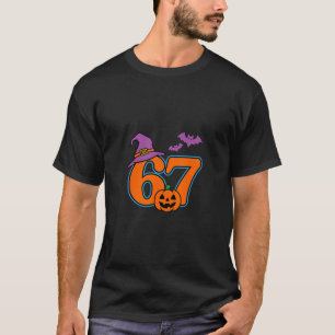 Halloween Nummer 67 Ts Kürbis Hexenhut T-Shirt