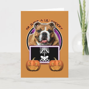 Halloween - Nur ein kleiner Spooky - Bulldog Karte