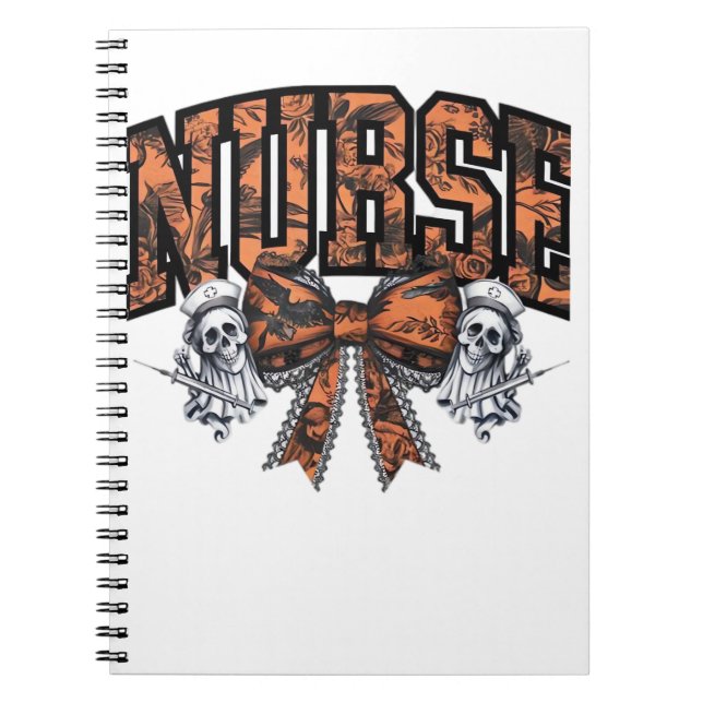 Halloween Nurse Beängstigend Coquette Bow Classic  Notizblock (Vorderseite)